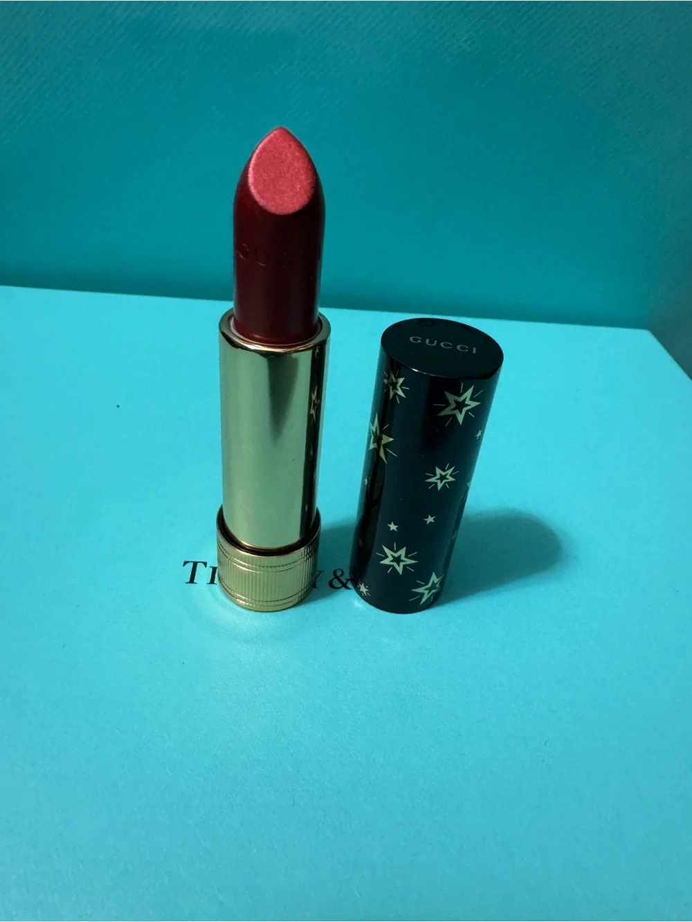 Gucci Metallic Rose-Red Lipstick